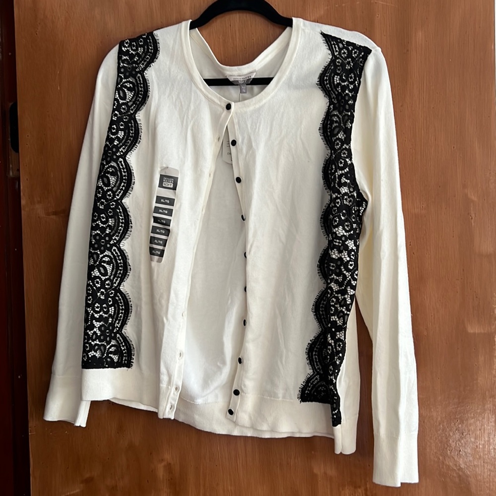 Cream and lace cardigan